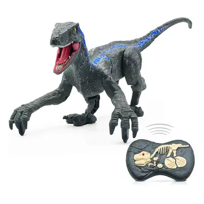 Velociraptor távirányítós játék dínó élethű hanghatásokkal - 31 cm (BBJ)