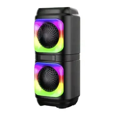 ABS-2402 hordozható party hangszóró RGB LED fényekkel és erős basszussal - Bluetooth hangfal 180