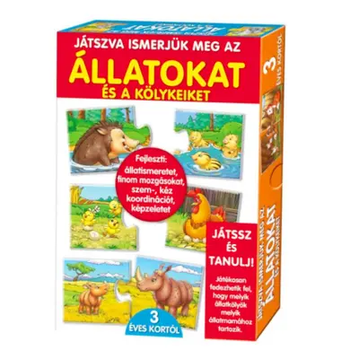 Játszva ismerjük meg az állatokat és a kölykeiket! Oktató játék gyerekeknek (BBJ)