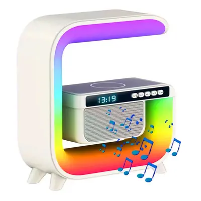 XM-G3 3 az 1 ben bluetooth hangszóró- RGB hangulatvilágítás és Qi - telefontöltő állomás egyben 