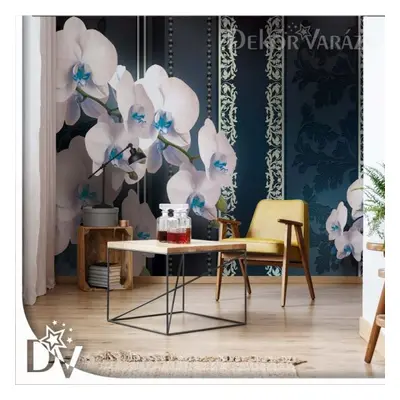 Fotótapéta - Luxus Virágos design Orchideákkal