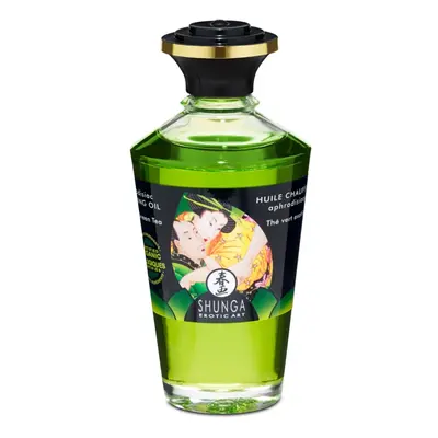 Shunga - melegítő hatású masszázsolaj - zöld tea (100ml)