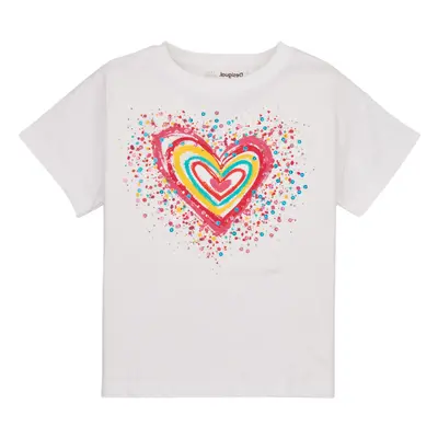 Desigual TS_HEART Rövid ujjú pólók Fehér