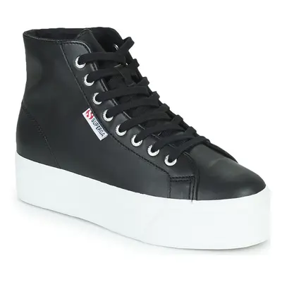 Superga 2730 HI TOP NAPPA Magas szárú edzőcipők Fekete