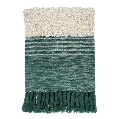 Malagoon Tribal green throw Plédek Zöld