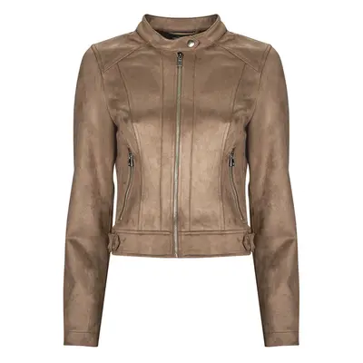 Vero Moda VMJOSE MARI SHORT FAUX SUEDE JACKET BOOS Bőrkabátok Barna