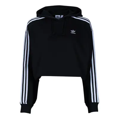 adidas SHORT HOODIE Pulóverek Fekete