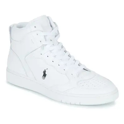 Polo Ralph Lauren POLO CRT HGH-SNEAKERS-LOW TOP LACE Magas szárú edzőcipők Fehér