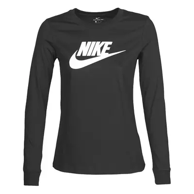 Nike W NSW TEE ESSNTL LS ICON FTR Hosszú ujjú pólók Fekete