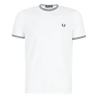 Fred Perry TWIN TIPPED T-SHIRT Rövid ujjú pólók Fehér