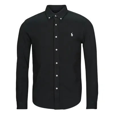 Polo Ralph Lauren LSFBBDM5-LONG SLEEVE-KNIT Hosszú ujjú ingek Fekete