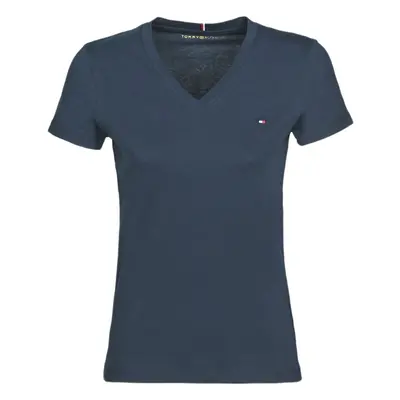 Tommy Hilfiger HERITAGE V-NECK TEE Rövid ujjú pólók Kék