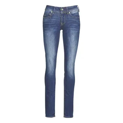 G-Star Raw MIDGE MID STRAIGHT WMN Egyenes szárú farmerek Kék