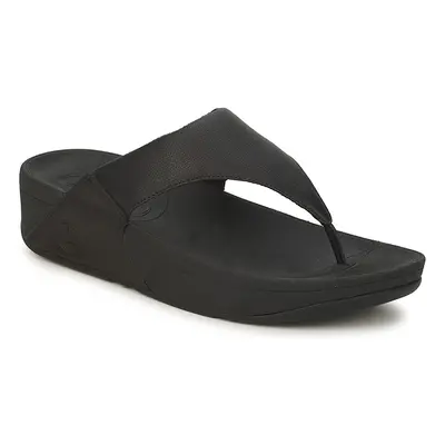 FitFlop LULU LEATHER Lábujjközös papucsok Fekete