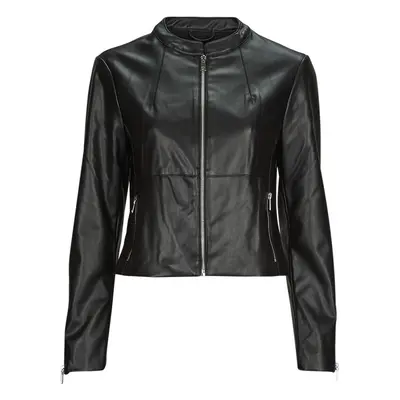 Only ONLVICS FAUX LEATHER JACKET OTW Bőrkabátok Fekete