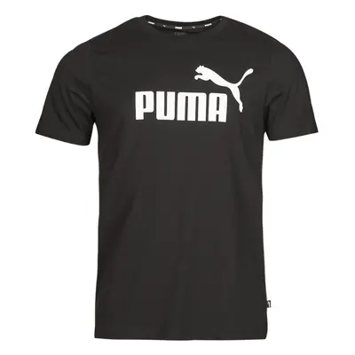 Puma ESS LOGO TEE Rövid ujjú pólók Fekete