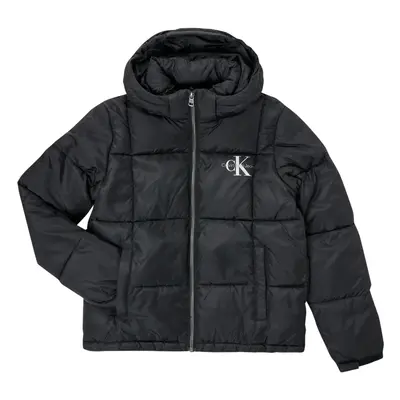 Calvin Klein Jeans SHORT QUILTED PUFFER JACKET Steppelt kabátok Fekete