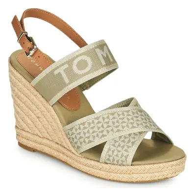 Tommy Hilfiger Tommy Webbing High Wedge Sandal Szandálok / Saruk Keki