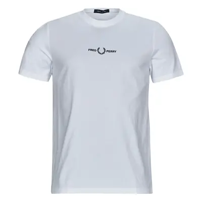 Fred Perry EMBROIDERED T-SHIRT Rövid ujjú pólók Fehér