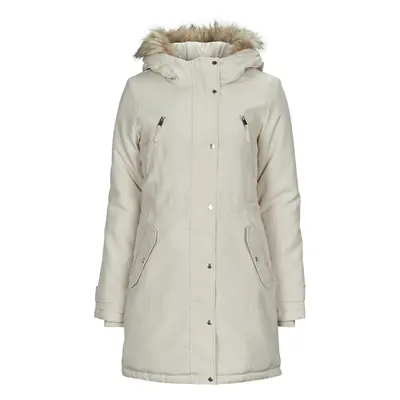 Vero Moda VMTRACK AW23 PARKA COAT Parka kabátok Bézs