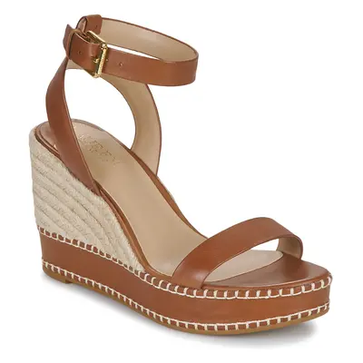 Lauren Ralph Lauren HILARIE-ESPADRILLES-WEDGE Szandálok / Saruk Barna