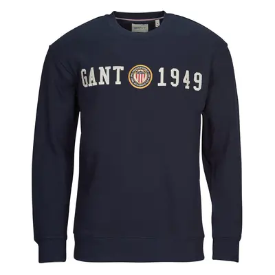 Gant CREST C-NECK Pulóverek Tengerész