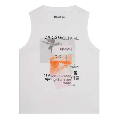 Zadig & Voltaire X15378-10P-C Trikók / Ujjatlan pólók Fehér