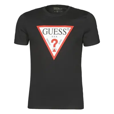 Guess CN SS ORIGINAL LOGO TEE Rövid ujjú pólók Fekete