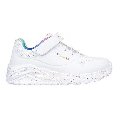 Skechers Uno lite-rainbow specks Futócipők Fehér