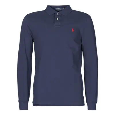 Polo Ralph Lauren POLO AJUSTE DROIT EN COTON BASIC MESH LOGO PONY PLAYER Hosszú ujjú galléros 