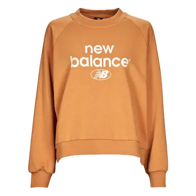 New Balance Essentials Graphic Crew French Terry Fleece Sweatshirt Pulóverek Narancssárga