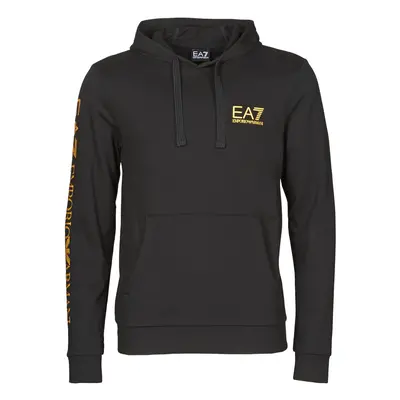 Emporio Armani EA7 TRAIN LOGO SERIES M HOODIE RN COFT Pulóverek Fekete