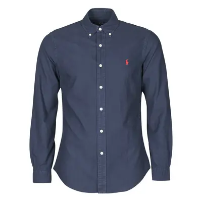 Polo Ralph Lauren CHEMISE CINTREE SLIM FIT EN OXFORD LEGER TYPE CHINO COL BOUTONNE Hosszú ujjú