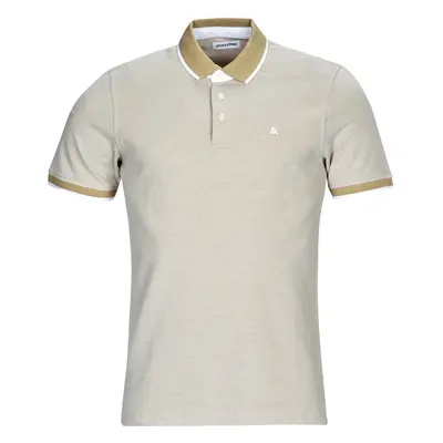 Jack & Jones JJEPAULOS POLO SS Rövid ujjú galléros pólók Bézs