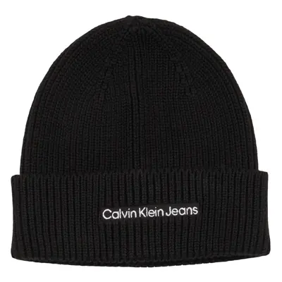 Calvin Klein Jeans INSTITUTIONAL BEANIE Sapkák Fekete