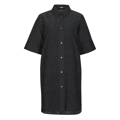 Karl Lagerfeld BRODERIE ANGLAISE SHIRTDRESS Rövid ruhák Fekete