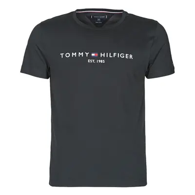 Tommy Hilfiger CORE TOMMY LOGO Rövid ujjú pólók Fekete