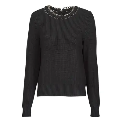 MICHAEL Michael Kors CHAIN NK SWEATER Pulóverek Fekete