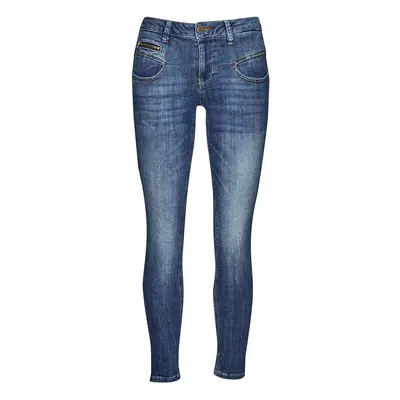 Freeman T.Porter ALEXA HIGH WAIST CROPPED SDM Slim farmerek Kék