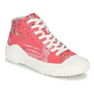 Kenzo TIGER CREST HIGH TOP SNEAKERS Magas szárú edzőcipők Rózsaszín