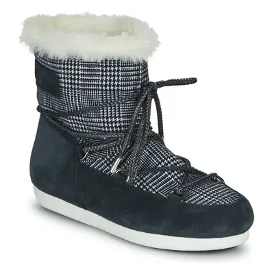 Moon Boot MOON BOOT FAR SIDE LOW FUR TARTAN Hótaposók Kék