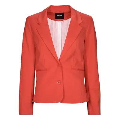 Vero Moda VMLUCCA LS SLIM JERSEY BLAZER NOOS Kabátok / Blézerek Narancssárga