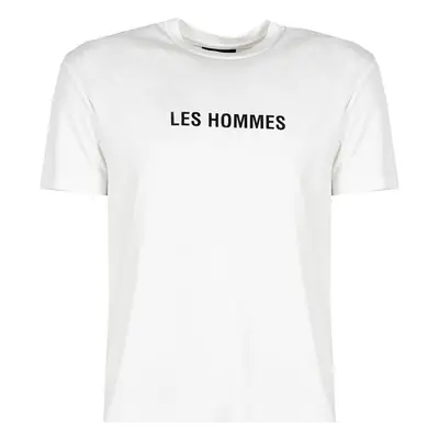 Les Hommes LF224302-0700-1009 | Grafic Print Rövid ujjú pólók Fehér