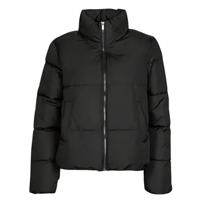 Vila VITATE L/S SHORT PUFFER JACKET Steppelt kabátok Fekete