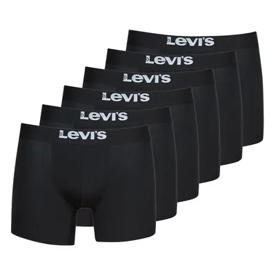 Levis SOLID BASIC BRIEF PACK X6 Boxerek Fekete