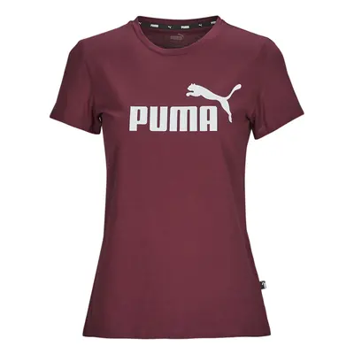 Puma ESS LOGO TEE (S) Rövid ujjú pólók Lila