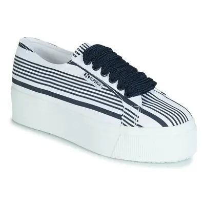 Superga 2790 COT MULTI STRIPE W Rövid szárú edzőcipők Fehér