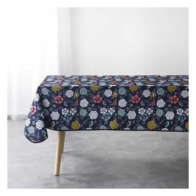 Douceur d intérieur NAPPE RECTANGLE 150 x 240 CM POLYESTER IMPRIME LILY BLEU Asztalterítő Kék