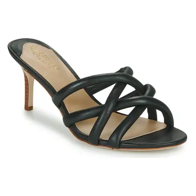 Lauren Ralph Lauren LILIANA-SANDALS-HEEL SANDAL Papucsok Fekete