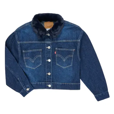 Levis OVERSIZED TRUCKER Farmerkabátok Kék